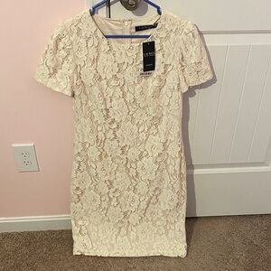 Lauren Ralph Lauren Ivory Lace Mini Dress